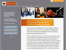 Tablet Screenshot of crochetcoralreef.org